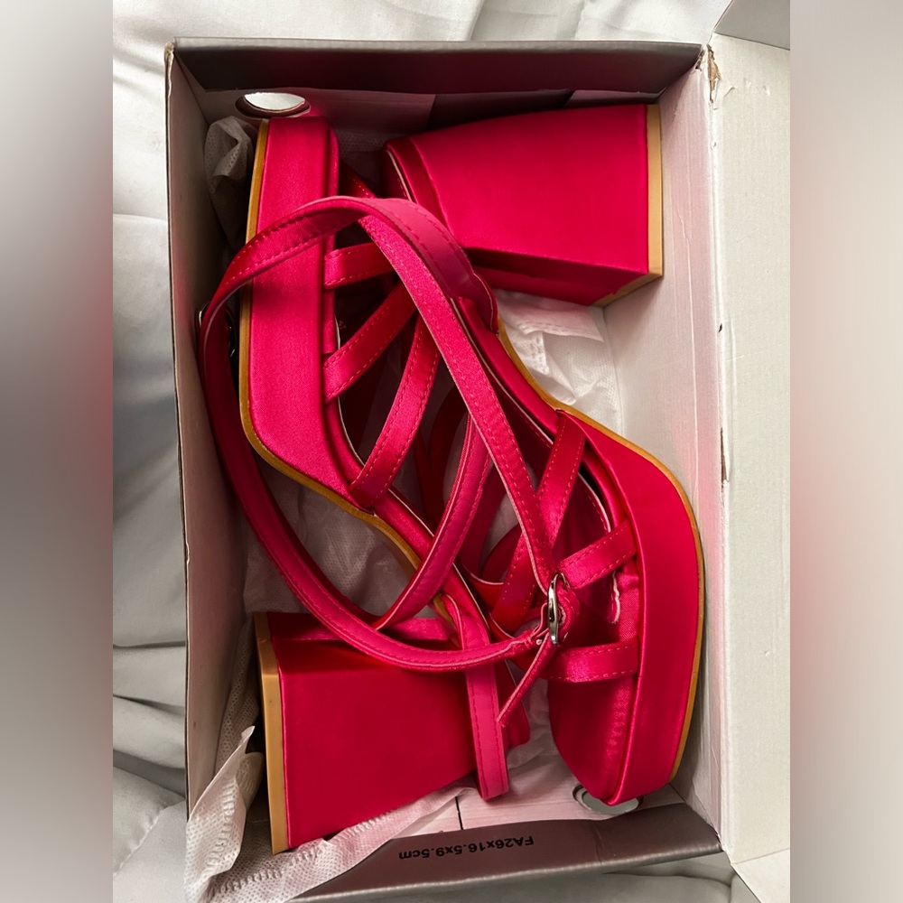 Chunky Platform Heeled Sandals - Picture 2 of 4
